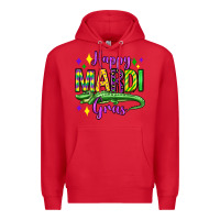 Red happy mardi gras alligator olivia Premium Hoodie - OliviaCreatesArt