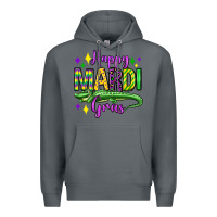 Rock happy mardi gras alligator olivia Premium Hoodie - OliviaCreatesArt