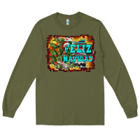 Army Green feliz navidad Long Sleeve Tee - RanaPortraitStore