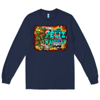 Navy feliz navidad Long Sleeve Tee - RanaPortraitStore