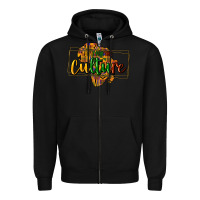 Black Do it for the culture Zipper Hoodie - HowdyJamesFarm