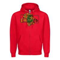 Red Do it for the culture Zipper Hoodie - HowdyJamesFarm
