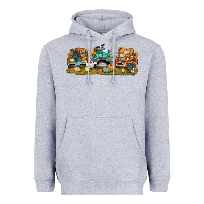 Thanksgiving Trucks Bbs Heavyweight Hoodie by BundleAndBundleShop | Teevron