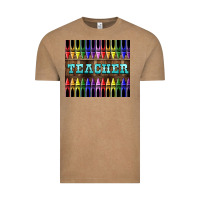 Vintage Coffee Teacher Crayons Tumbler Vintage Tee - LillyAllenDesigns