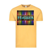 Vintage Mustard Teacher Crayons Tumbler Vintage Tee - LillyAllenDesigns