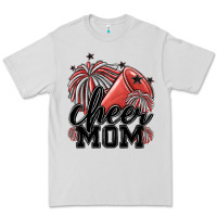 Dove Grey cheer mom Premium Tee - MaliasSmallBusiness