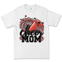 White cheer mom Premium Tee - MaliasSmallBusiness