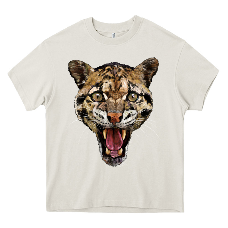 Ocelot Head Heavy Core Tee by LillyAllenDesigns | Teevron