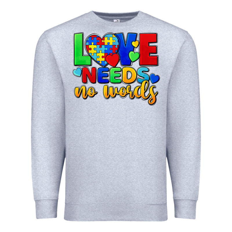 Love Needs No Words Premium Sweatshirt by FaDigitalArtStudio | Teevron