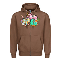 Chestnut Easter heart Easter Day Zipper Hoodie - CowGirlArtShop