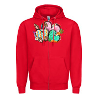 Easter Heart Easter Day Zipper Hoodie | Teevron