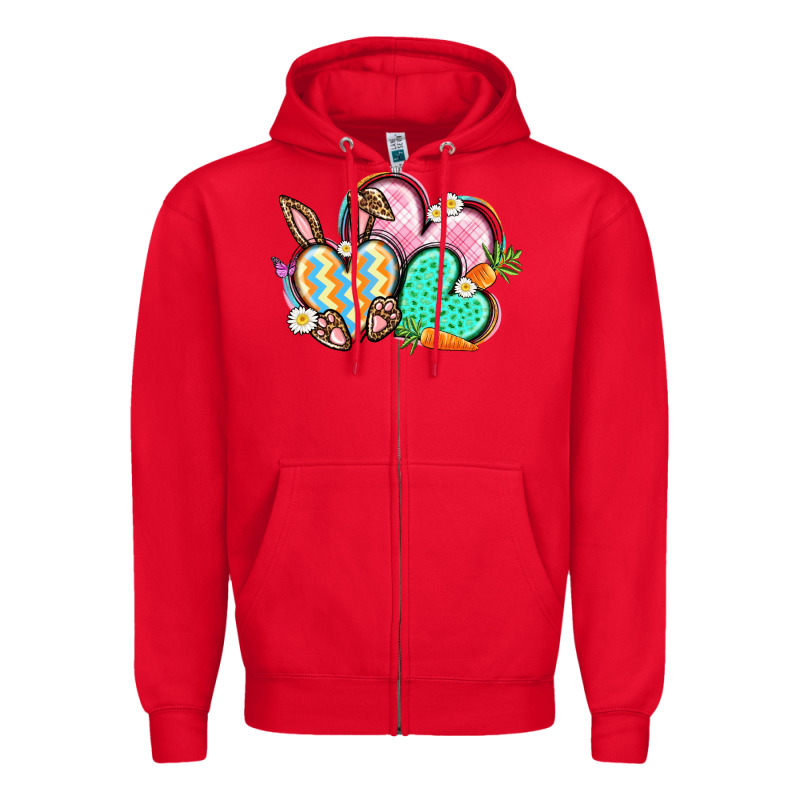Easter Heart Easter Day Zipper Hoodie by CowGirlArtShop | Teevron