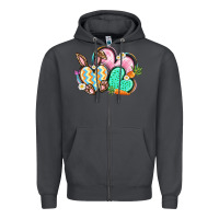 Smoke Easter heart Easter Day Zipper Hoodie - CowGirlArtShop