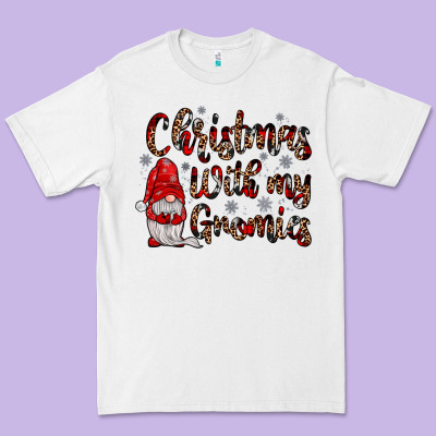 Christmas With My Gnomies Premium Tee Designed By Jahusdesignshop