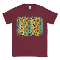 Burgundy fall sunflower brushstroke Classic Tee - BundleAndBundleShop