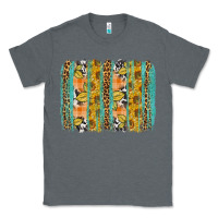 Charcoal Heather fall sunflower brushstroke Classic Tee - BundleAndBundleShop
