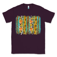 Plum fall sunflower brushstroke Classic Tee - BundleAndBundleShop