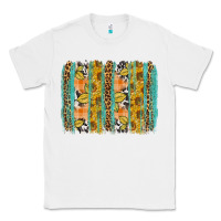 White fall sunflower brushstroke Classic Tee - BundleAndBundleShop