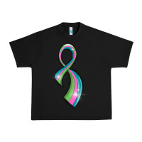 Black metastatic breast cancer ribbon Urban Heavy Tee - LillyAllenDesigns