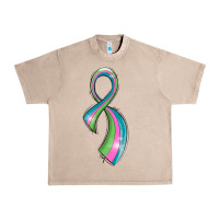 French Oak metastatic breast cancer ribbon Urban Heavy Tee - LillyAllenDesigns