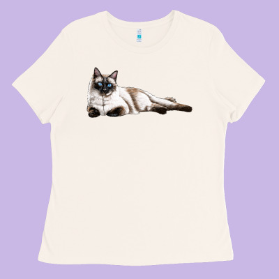 Siamese Ladies Tee Designed By Lillyallendesigns