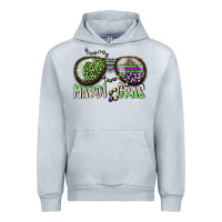 Heather Grey mardi gras Urban Hoodie - SublimationCraftShop