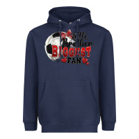 Navy little brother biggest fan soccer Heavyweight Hoodie - FaDigitalArtStudio