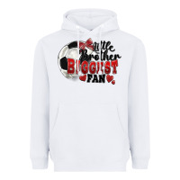 White little brother biggest fan soccer Heavyweight Hoodie - FaDigitalArtStudio