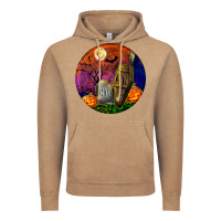 Vintage Coffee halloween round Vintage Hoodie - BundleAndBundleShop