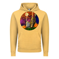 Vintage Mustard halloween round Vintage Hoodie - BundleAndBundleShop