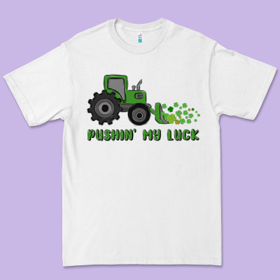 Pushin' My Luck Premium Tee Designed By Maliassmallbusiness
