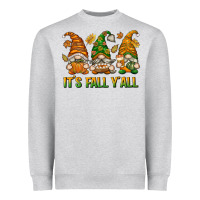 Heather Grey It's Fall Y'all Heavyweight Sweatshirt - texasbilliewilder