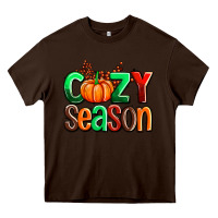 Chocolate Brown cozy season with fall colors palette and pumpkin Heavy Core Tee - AdoDesignShop