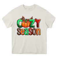 Cream cozy season with fall colors palette and pumpkin Heavy Core Tee - AdoDesignShop