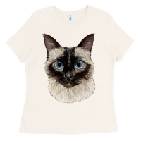 Bone siamese face Ladies Tee - LillyAllenDesigns
