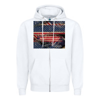 White American flag stitches Zipper Hoodie - CowGirlArtShop