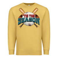 Antique Gold 'tis the season baseball Premium Sweatshirt - FaDigitalArtStudio