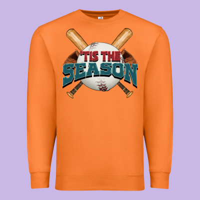 'tis The Season Baseball Premium Sweatshirt Designed By Fadigitalartstudio