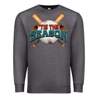 Charcoal Heather 'tis the season baseball Premium Sweatshirt - FaDigitalArtStudio