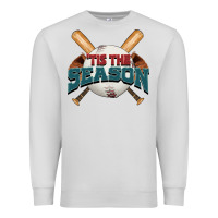 Dove Grey 'tis the season baseball Premium Sweatshirt - FaDigitalArtStudio