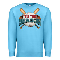 Ocean Blue 'tis the season baseball Premium Sweatshirt - FaDigitalArtStudio