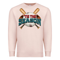 Pale Pink 'tis the season baseball Premium Sweatshirt - FaDigitalArtStudio