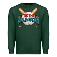 Sports Green 'tis the season baseball Premium Sweatshirt - FaDigitalArtStudio