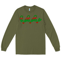 Army Green Christmas Ho Ho Ho Long Sleeve Tee - Bettercallsaul
