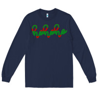 Navy Christmas Ho Ho Ho Long Sleeve Tee - Bettercallsaul