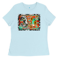 Baby Blue western back to school 3rd grade Ladies Tee - Jasminsmagicworld