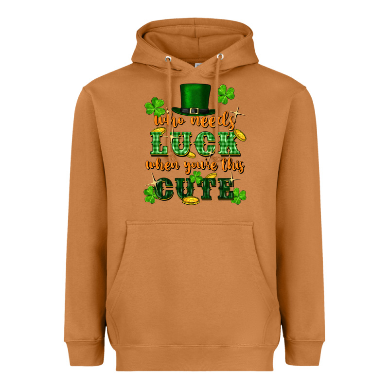 Who Needs Luck When Youre This Cute St Patricks Heavyweight Hoodie by FaDigitalArtStudio | Teevron