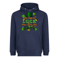 Navy who needs luck when youre this cute st patricks Heavyweight Hoodie - FaDigitalArtStudio