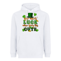 White who needs luck when youre this cute st patricks Heavyweight Hoodie - FaDigitalArtStudio