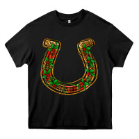 Black Christmas Horseshoe Heavy Core Tee - Jasminsmagicworld